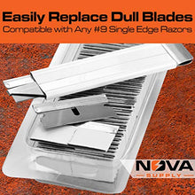 Phyxology 4" Stainless Steel Box Cutter, Scraper Razor Blades, 12 Pack