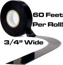 Phyxology 3/4" Black Electrical Tape, 5 Pack