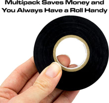 Phyxology 3/4" Black Electrical Tape, 5 Pack
