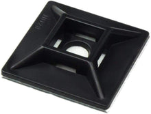 Zip Tie Adhesive-Backed Mounts 100 Pack by Phyxology. Professional-Grade, UV Black Cable Tie Bases: 1.1 x 1.1. Screw-Hole Anchor Point Provides Optimal Strength for Long-Term Durability & Use