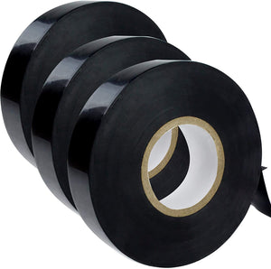Phyxology 3/4" Black Electrical Tape, 3 Pack