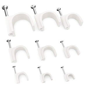 Phyxology White Cable Nail Clips, 200 Ct Variety Pack