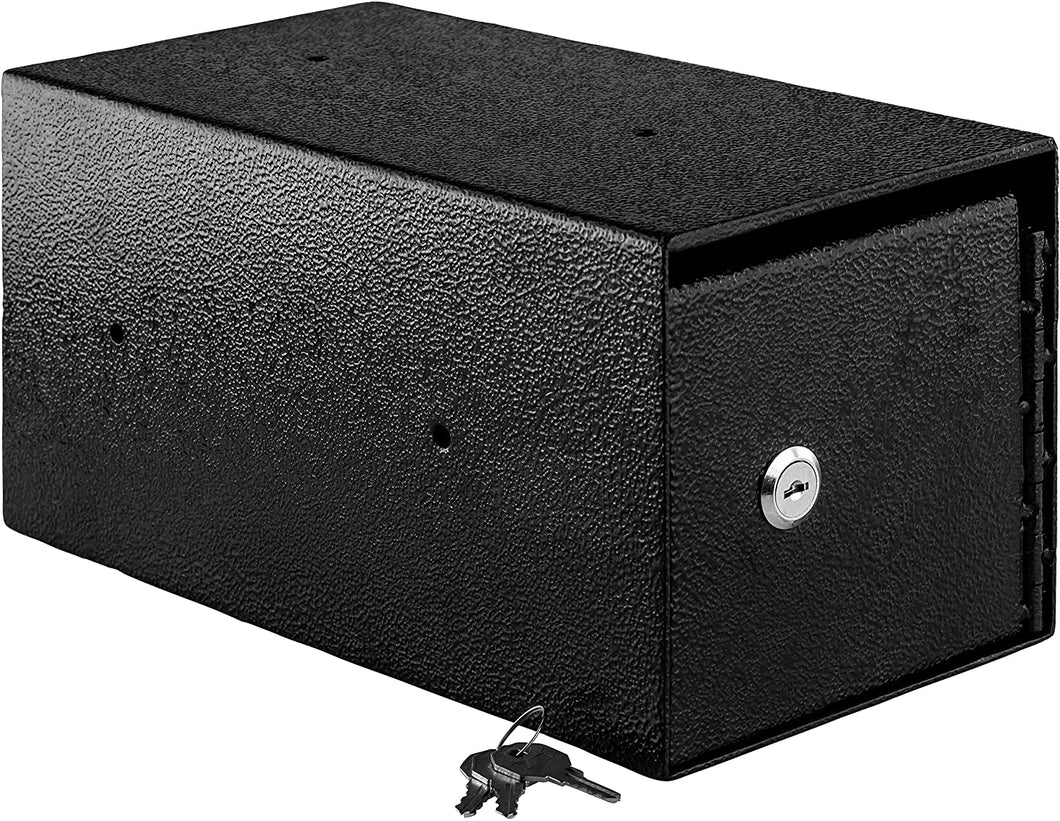 Mountable Cash Drop Box with Tamper-Proof Slot in Black - 6