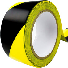 Double-Roll of Ultra-Adhesive, Black & Yellow Hazard Tape for Floor Marking. Mark Floors & Watch Your Step Areas for Safety with High-Visibility, Anti-Scuff, Striped PVC Vinyl by Nova Supply